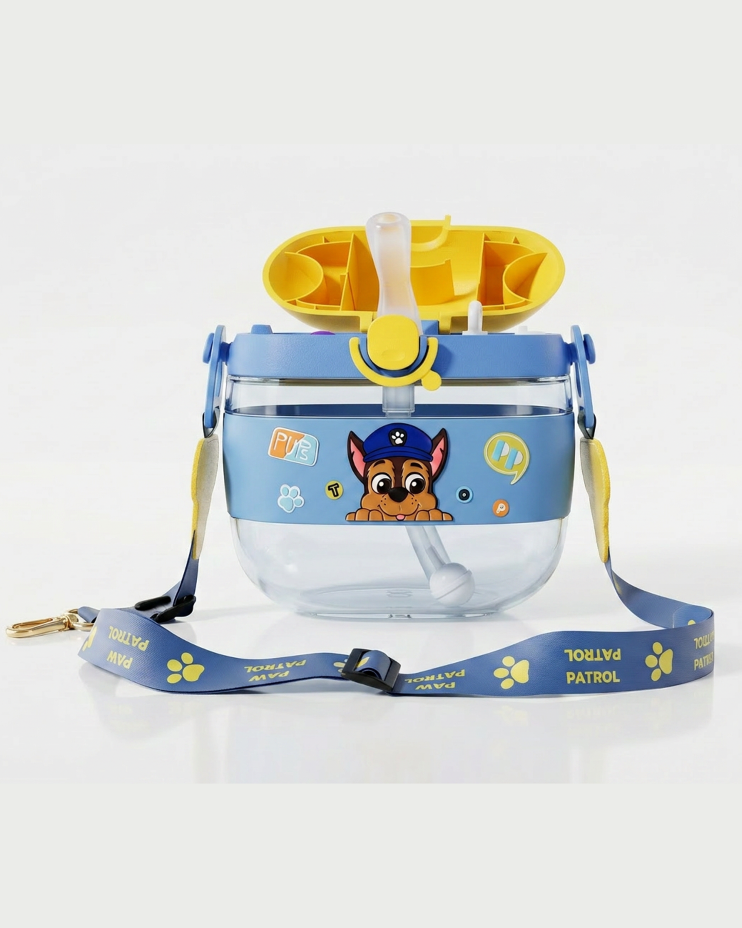 Paw patrol chase Bpa free drink straw bottle 500ml+dtrap