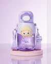 Disney frozen BPa free drink water bottle straw +direct drink 580ml+ strap