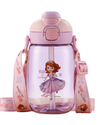 Disney Sophia 550ml with strap and double drink straw+ direct drink Bpa free