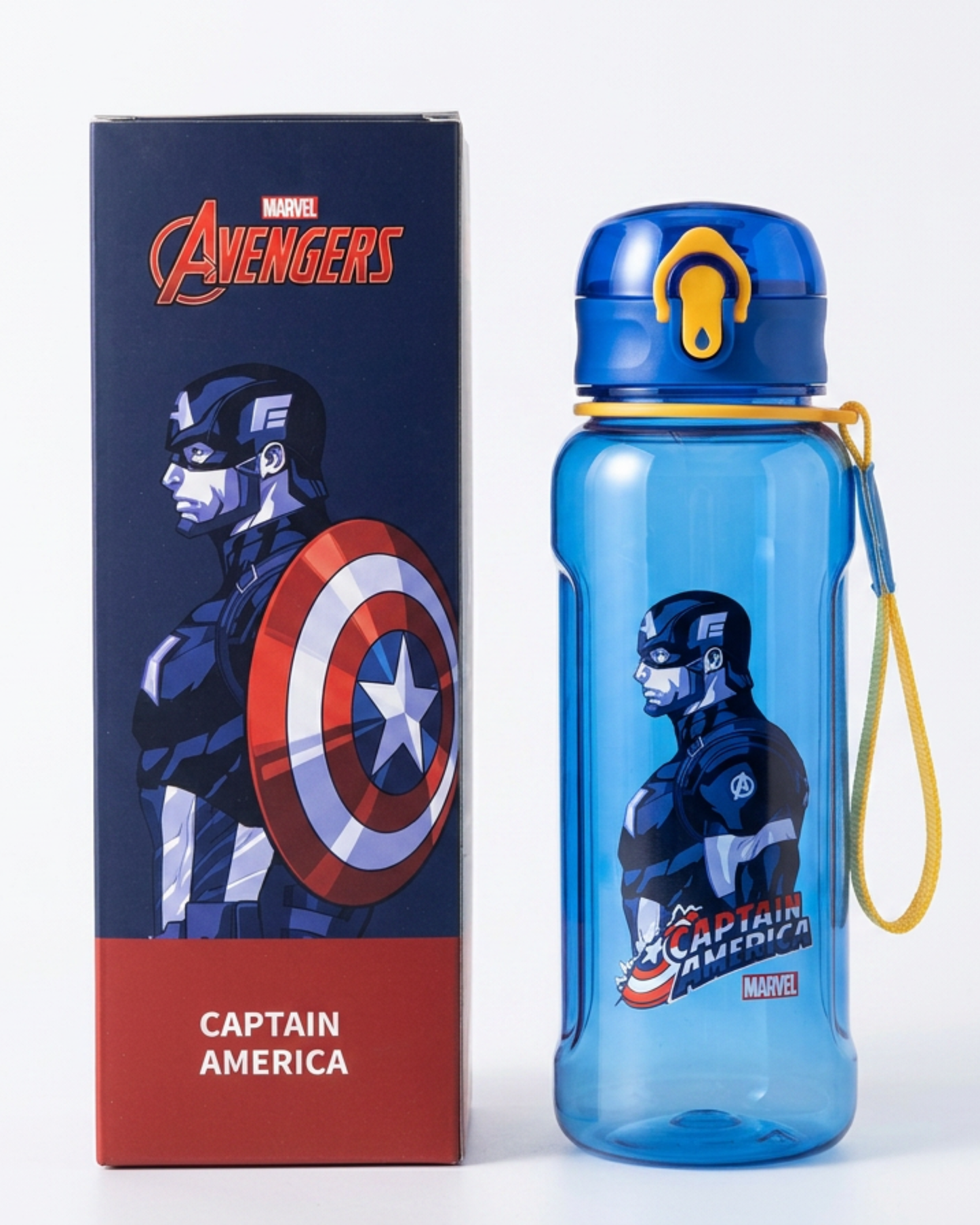 Marvel Captain America 800ml straw drink bottle Bpaf free