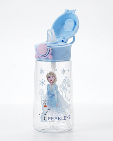 Disney Frozen blue straw drink bottle 470ml Bpa free tritan