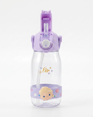 Disney Frozen BPa free drink water bottle straw 520ml