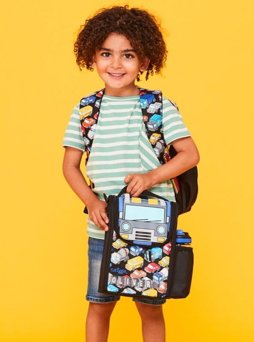 Smiggle cars lunch bag with strap