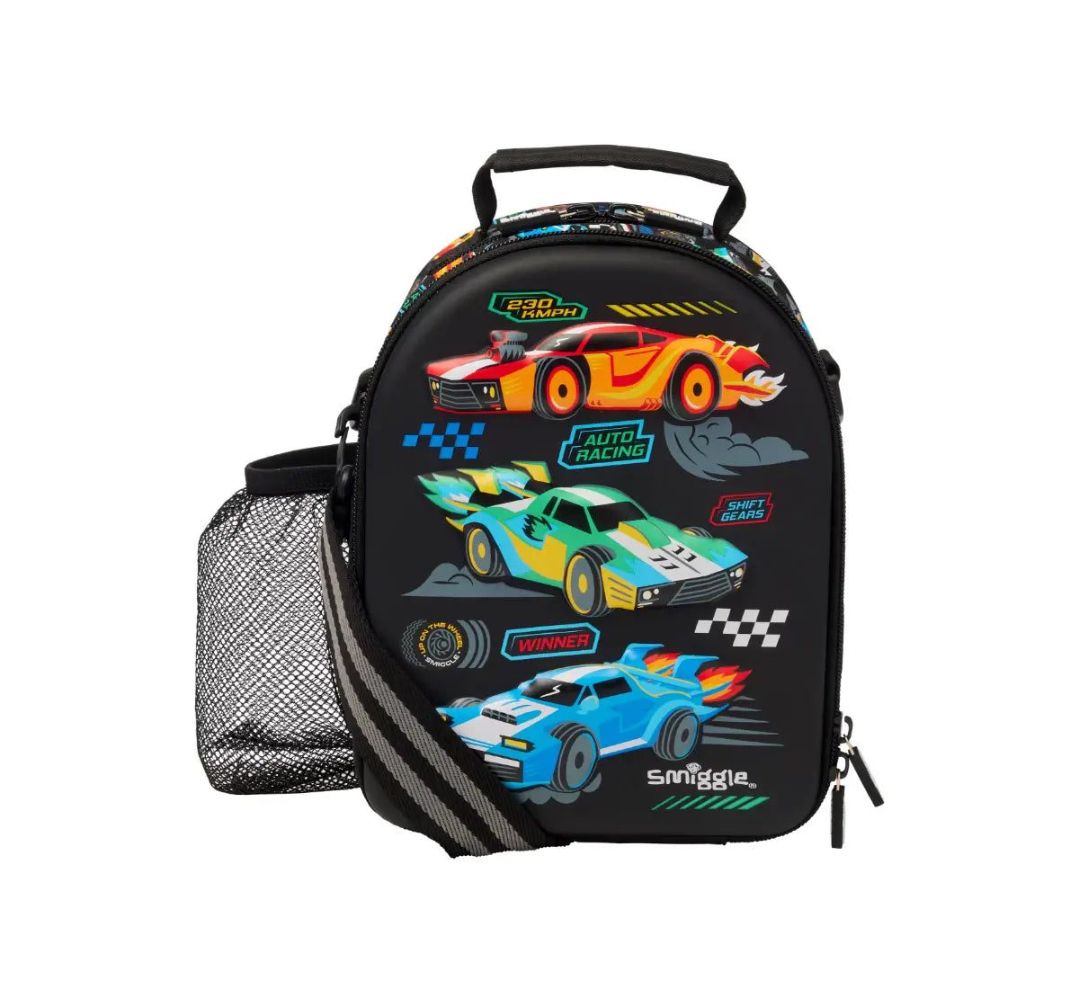 Race car lunch bag