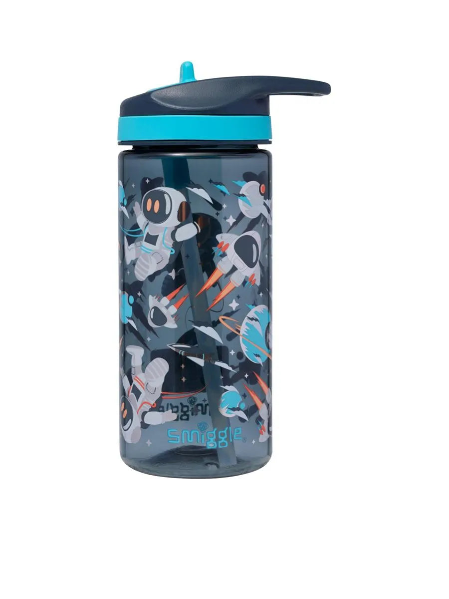 Smiggle space bpa free drink bottle 430ml