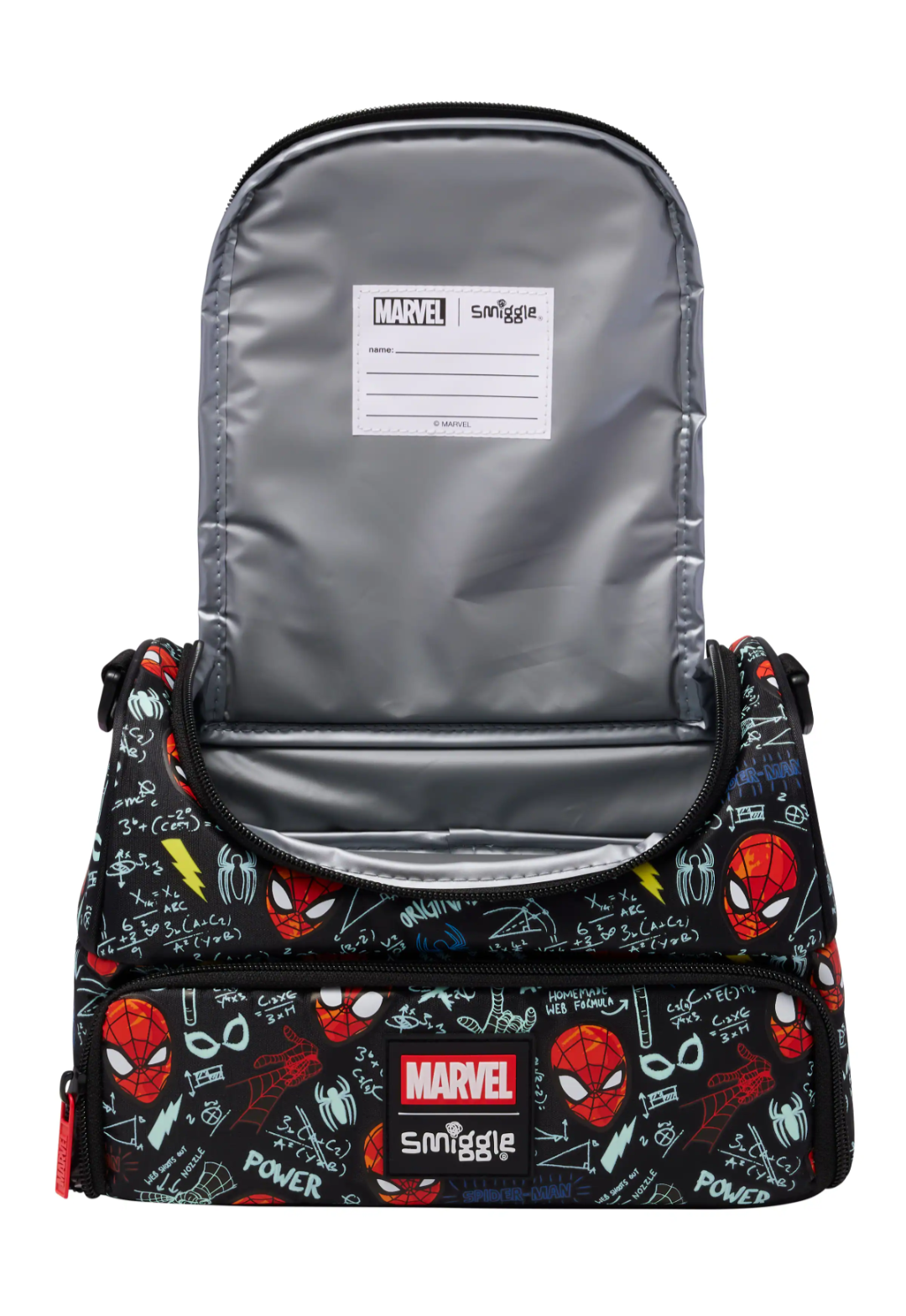 Spiderman lunch bag with strap