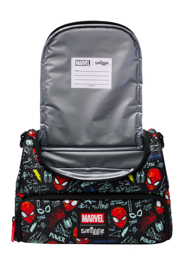Spiderman lunch bag with strap