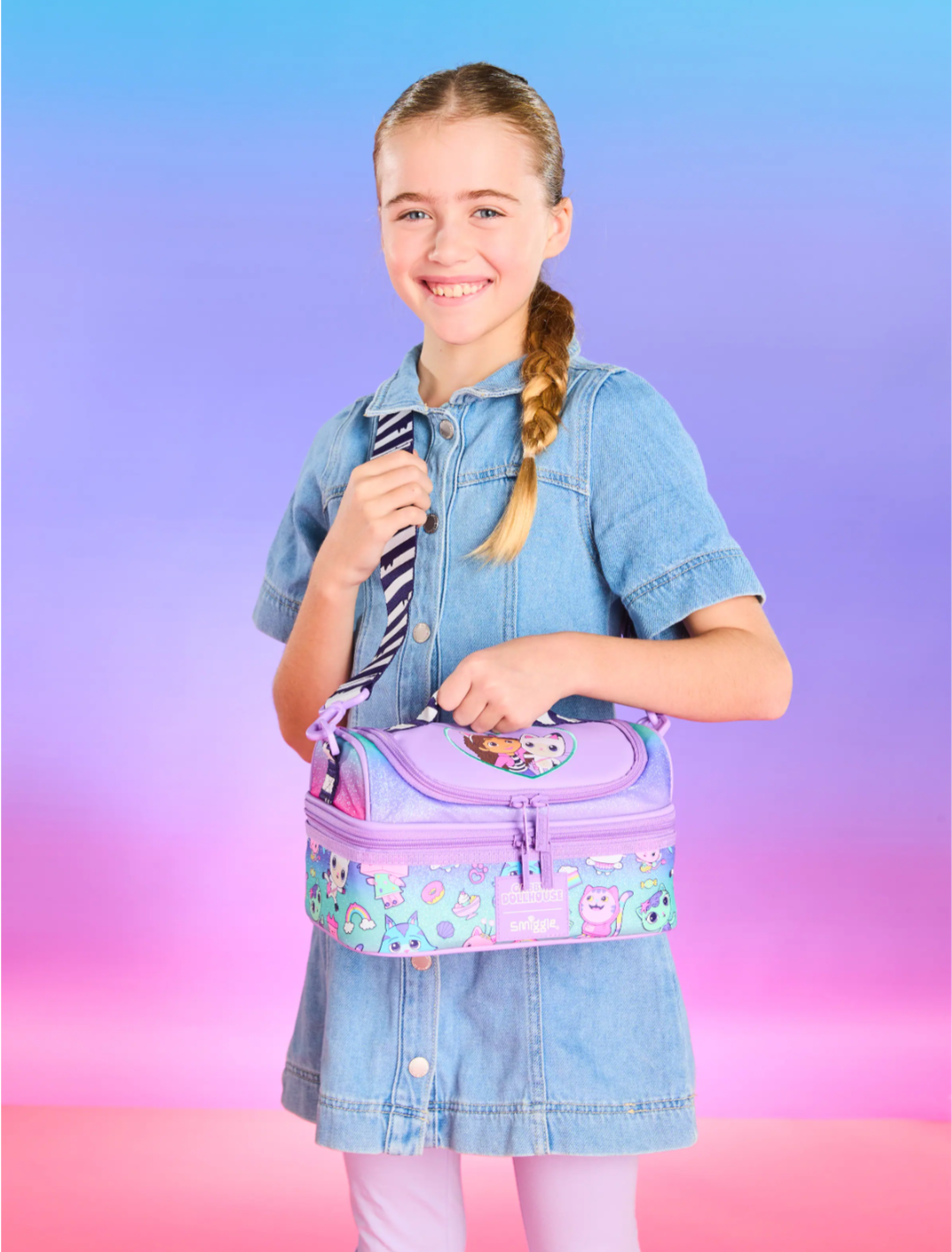 Smiggle Gabby's doll house Double Decker Lunchbox