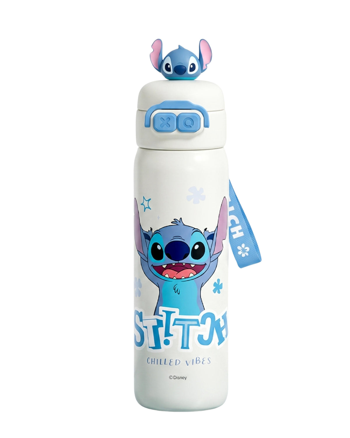 Stitch stainless steel 2 opening 350ml drink bottle