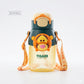 Tigger Disney BPa free drink water bottle straw +direct drink 580ml+ strap