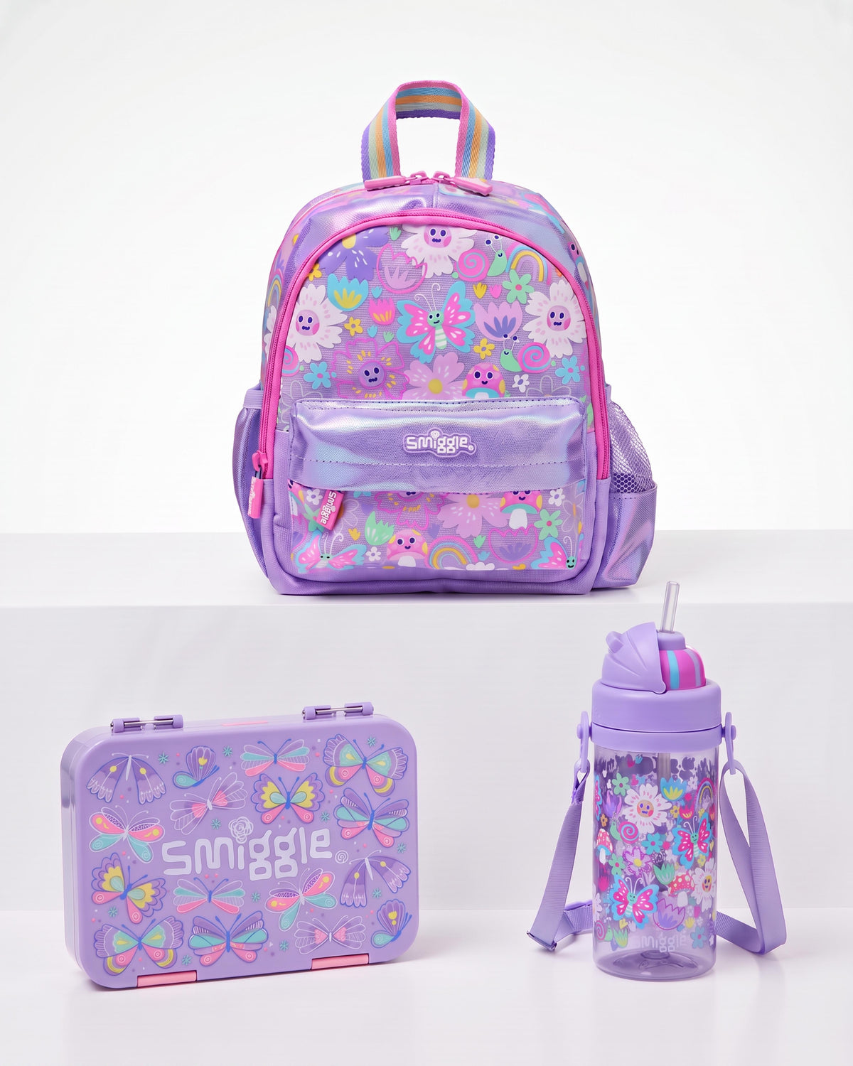 Smiggle Butterfly teeny tiny set 3pcs kg1 kg2