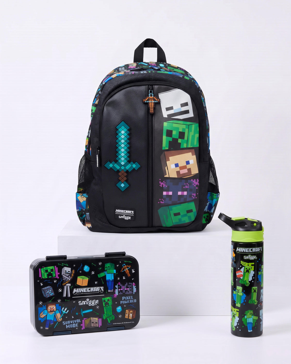 Smiggle Minecraft grade 1-4 set 3pcs