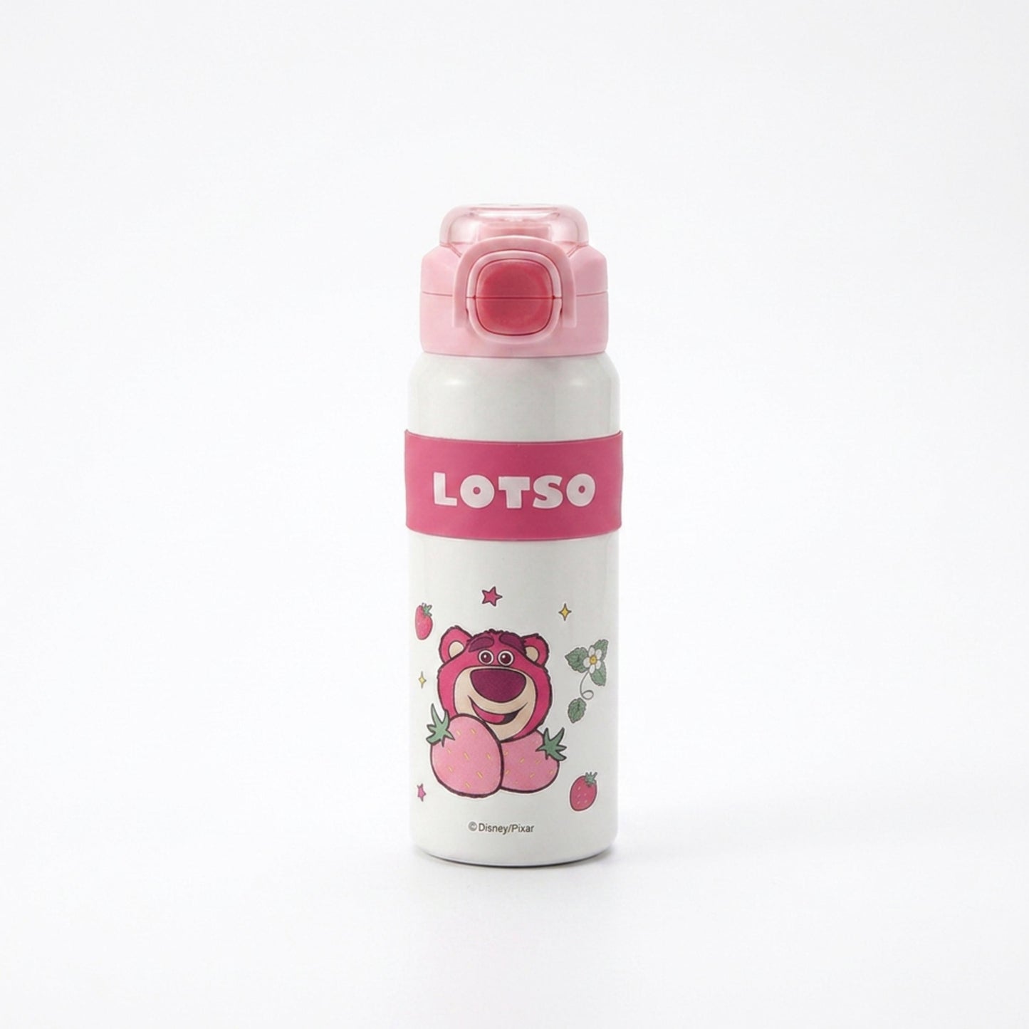 Disney Lotso stainless steel straw  opening 600ml drink bottle with lock