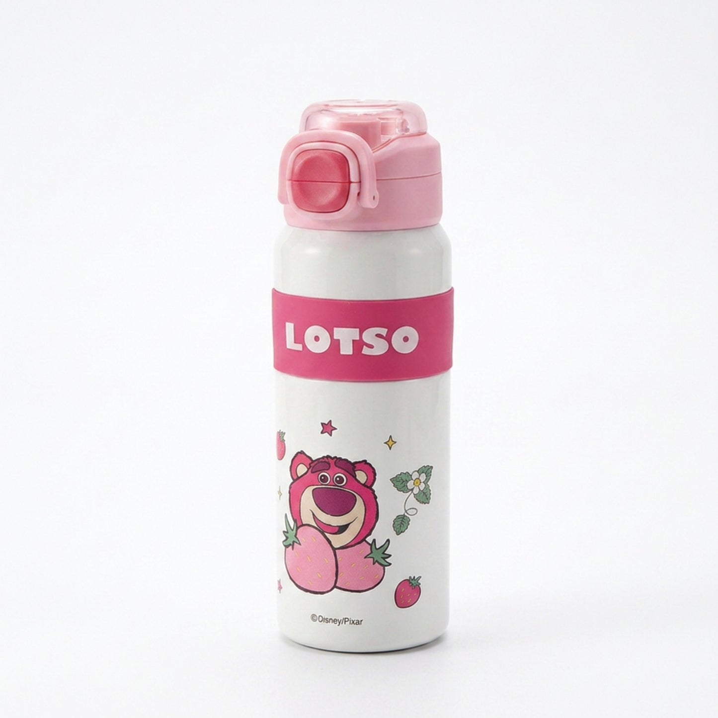 Disney Lotso stainless steel straw  opening 600ml drink bottle with lock
