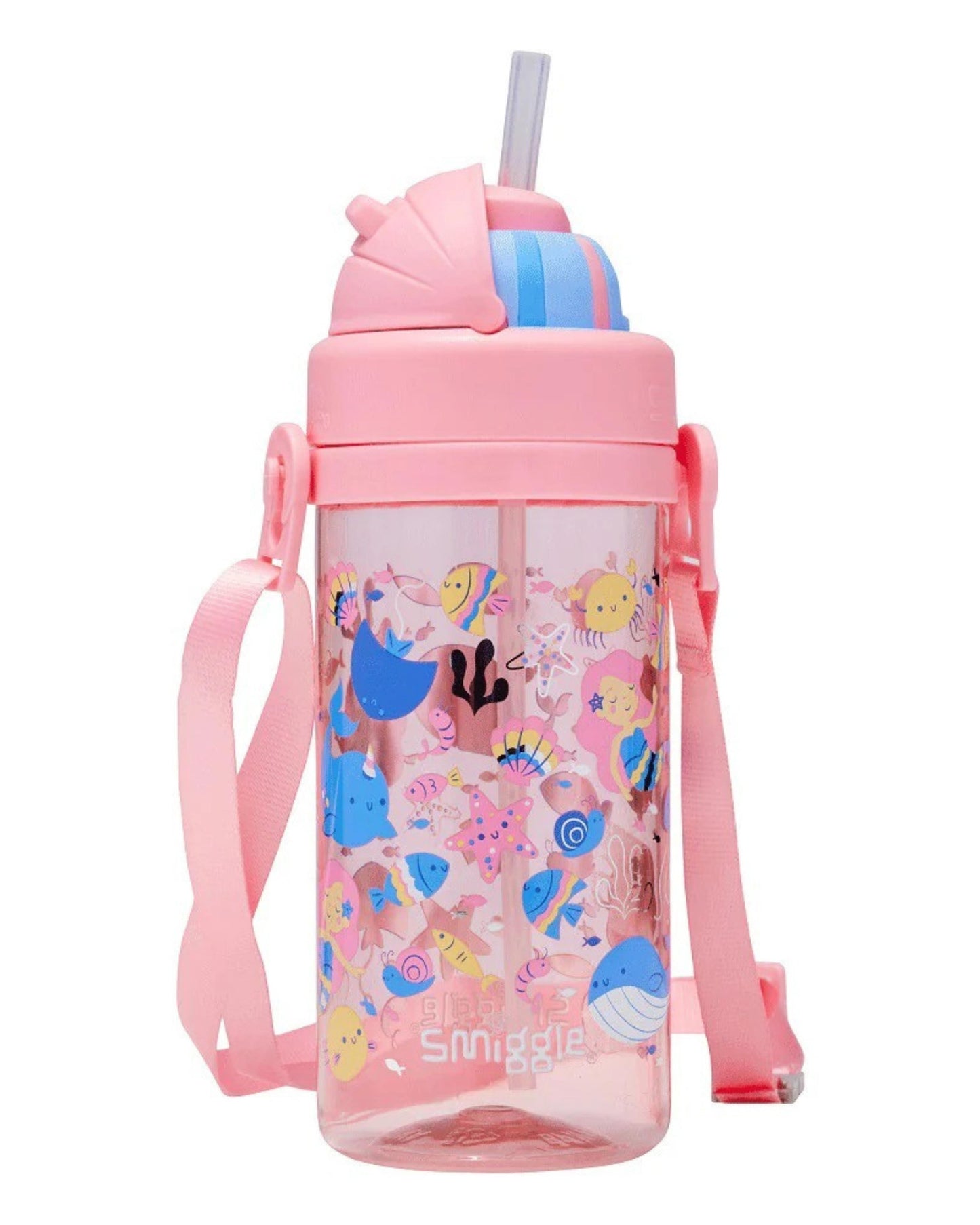 Smiggle mermaid bpa free drink bottle 430ml