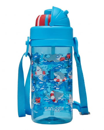Smiggle shark bpa free drink bottle 430ml