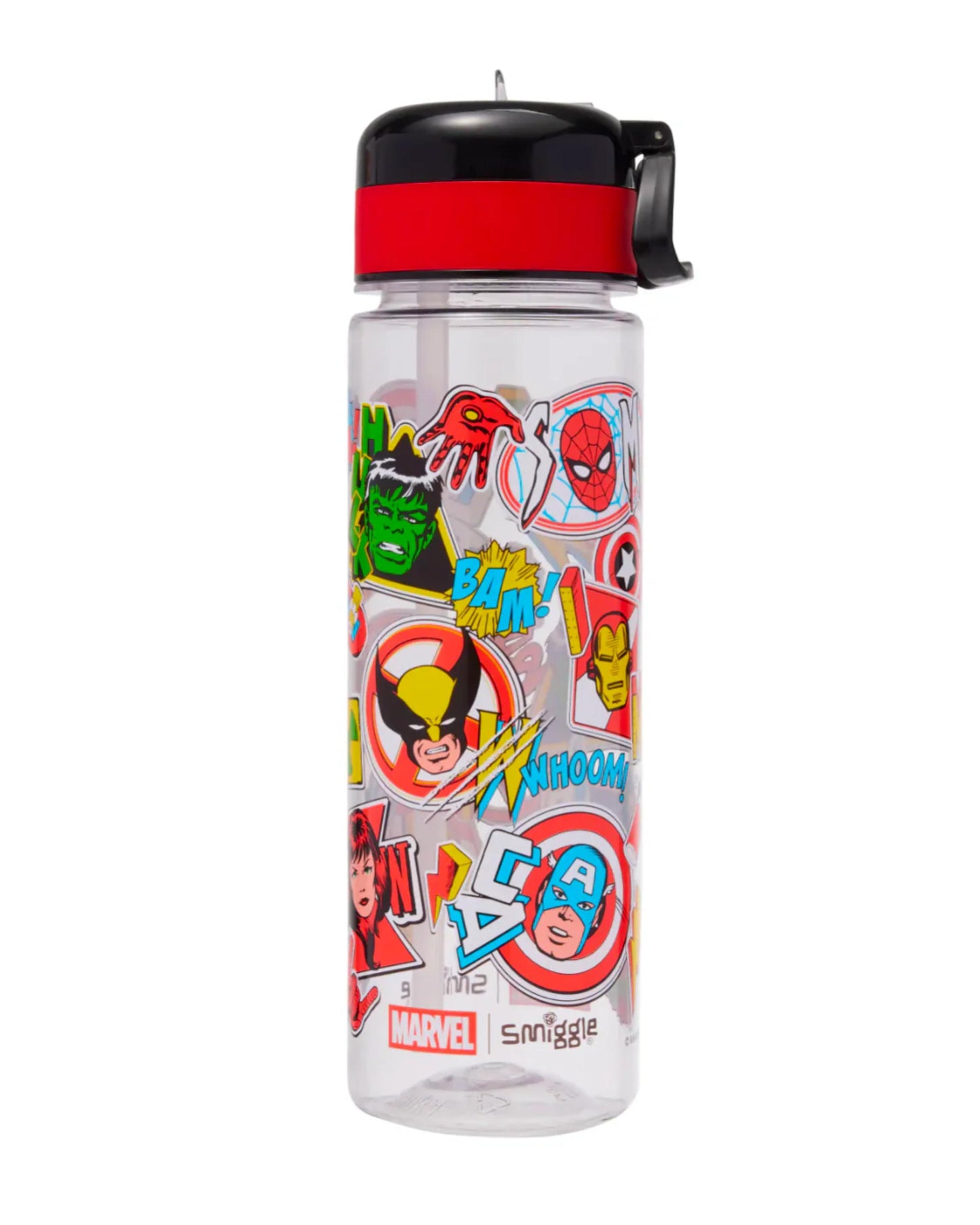 Marvel Flip Top Plastic Drink Bottle 650Ml