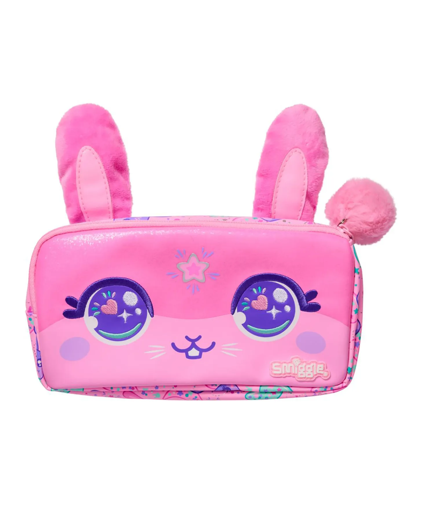 Smiggle rabbit pencil case