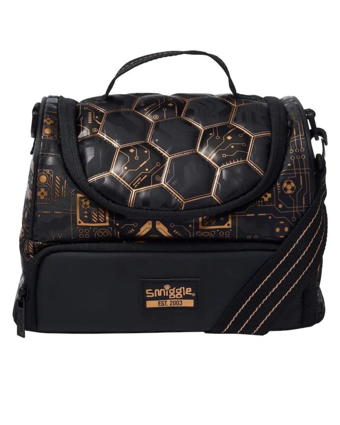 Black Large Livewire Double Lunchbox With Strap smig.uk