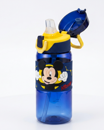 Disney Mickey mouse straw BPA free water bottle with lock