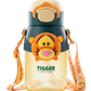 Tigger Disney BPa free drink water bottle straw +direct drink 580ml+ strap