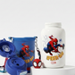 Marvel Spiderman 550ml 316 stainless straw + direct drink  bottle with starp+ cover