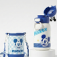Disney Mickey mouse stainless steel 2 opening 550ml drink bottle with cover straw-direct drink
