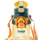 Tigger Disney BPa free drink water bottle straw +direct drink 580ml+ strap