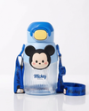 Mickey mouse Disney BPa free drink water bottle straw +direct drink 580ml+ strap