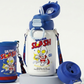 Ultra splash stainless steel 2 opening 550ml drink bottle with cover straw-direct drink