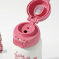Disney Lotso stainless steel 2 opening 550ml drink bottle with cover straw-direct drink
