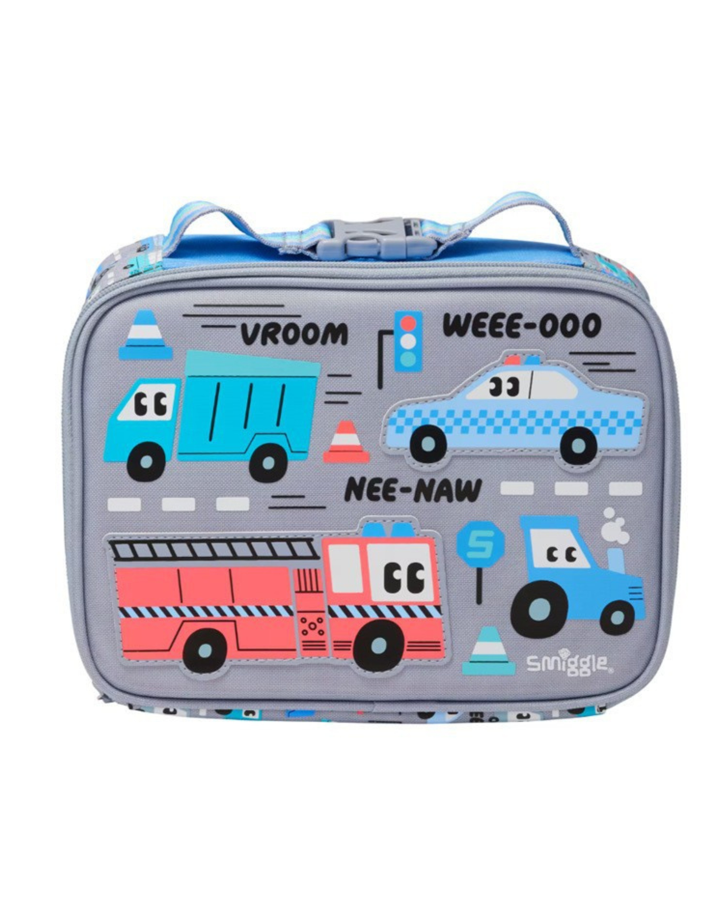 Smiggle Grey Truck Teeny Tiny Square Lunchbox