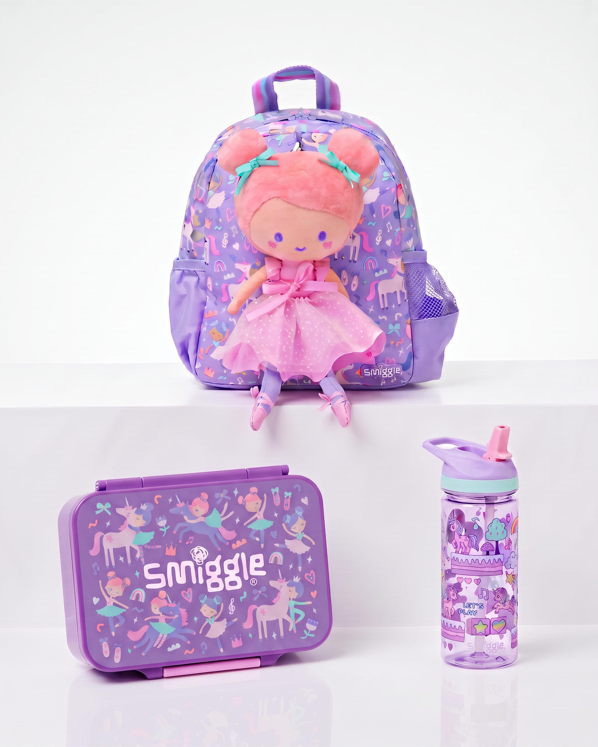 Smiggle Doll teeny tiny 3pcs set kg1 kg2