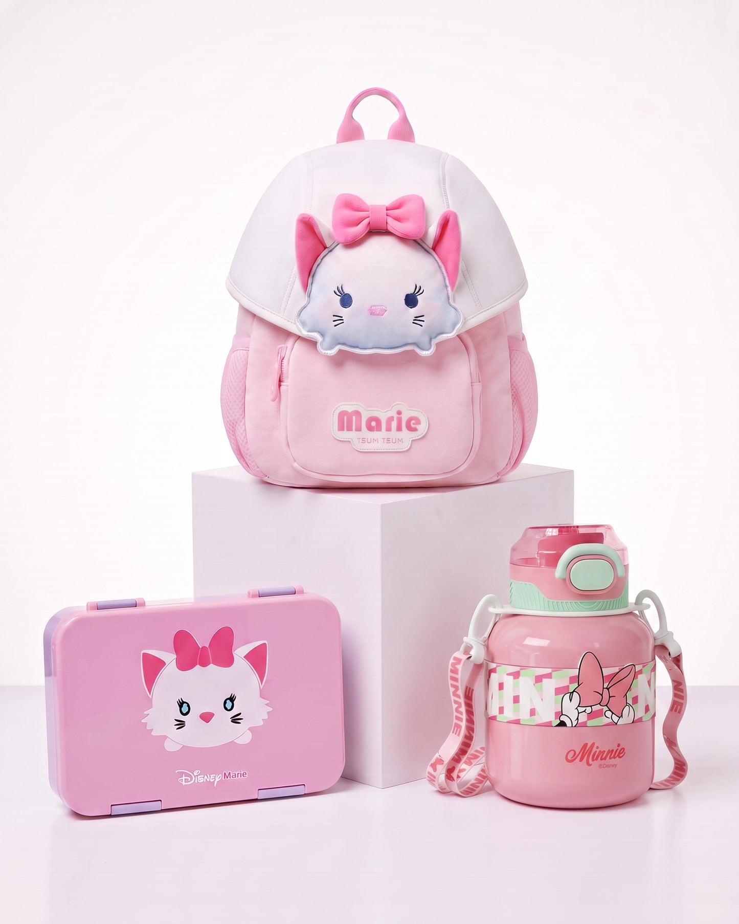 Disney Marie cat stainless set 3 pcs set