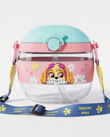 Paw patrol sky Bpa free drink straw bottle 500ml