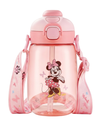 Disney Minnie mouse 550ml with strap and double drink straw+ direct drink Bpa free