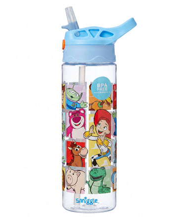 Smiggle Toy story Disney plastic BPA free bottle 600ml straw drink