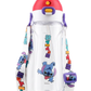 Disney stitch BPa free drink water bottle straw +direct drink 640ml+ strap