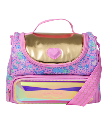 Smiggle Pink Large Radiant Double Lunchbox With Strap