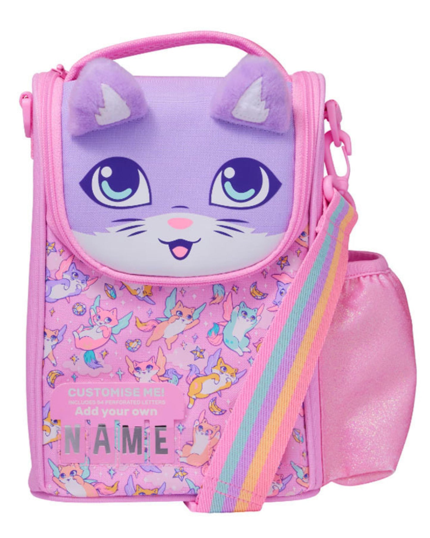 Smiggle cat lunch bag with strap