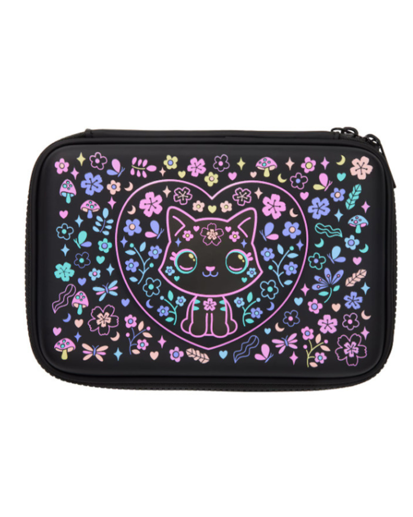 Smiggle black cat pencil case