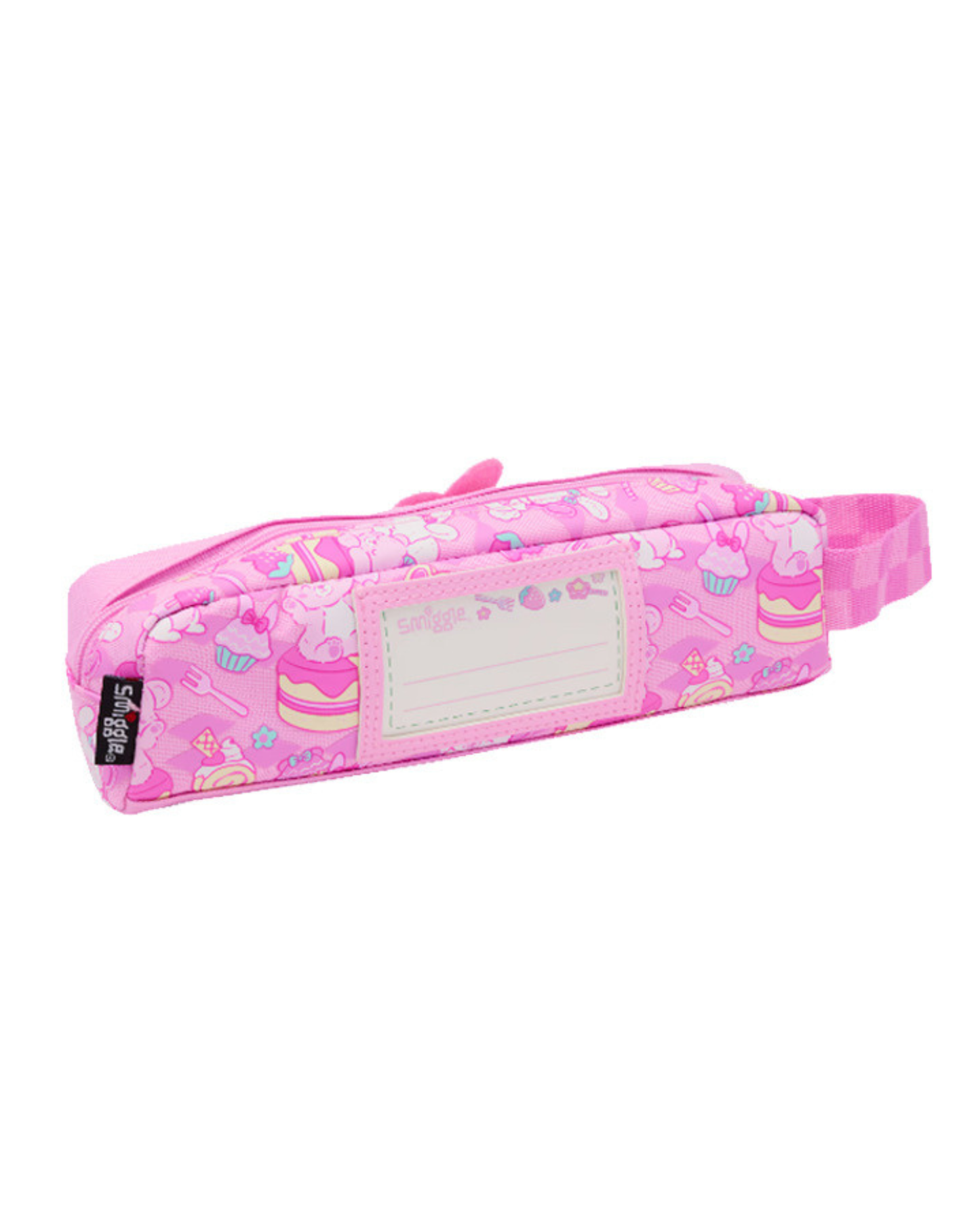 Smiggle pink rabbit pencil case