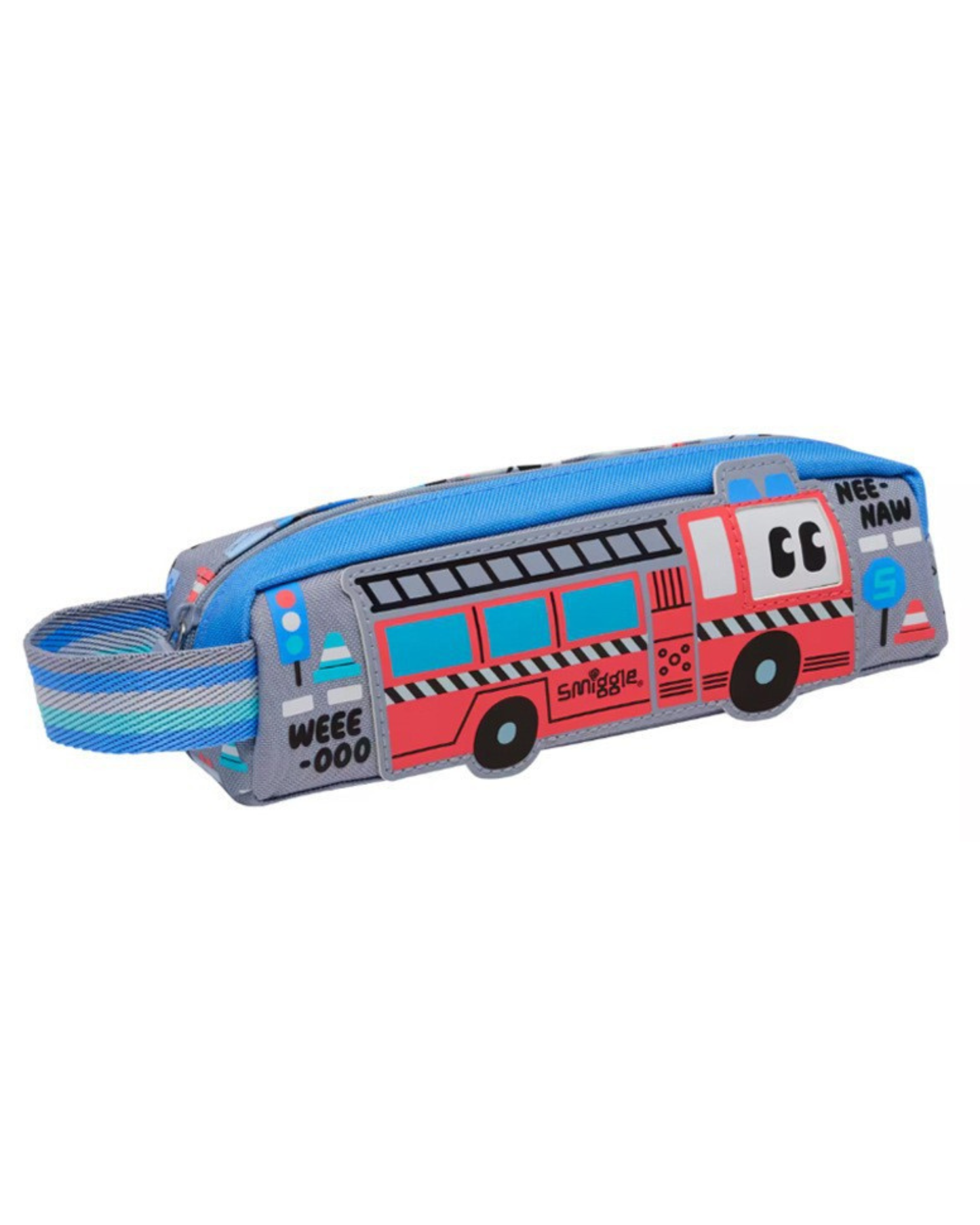 Smiggle grey cars & truck  pencil case