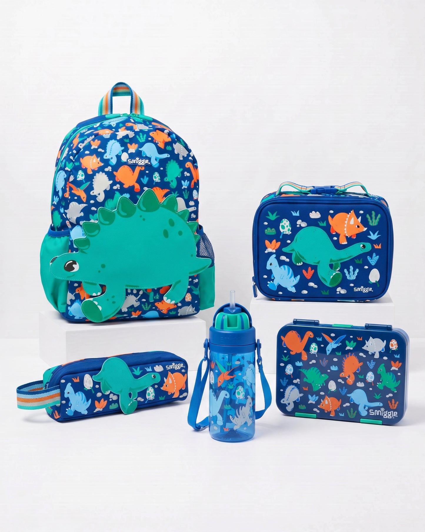 Smiggle dino junior kg2 kg3 5pcs set