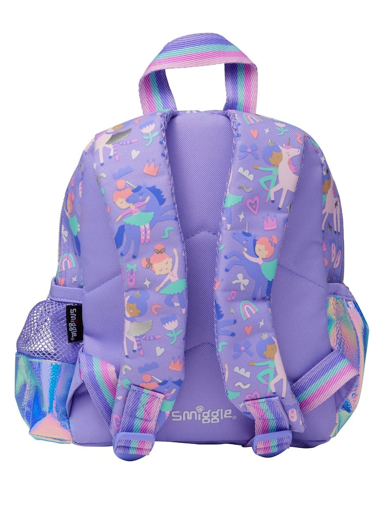 Smiggle Purple Teeny Tiny Ready Set Go Backpack