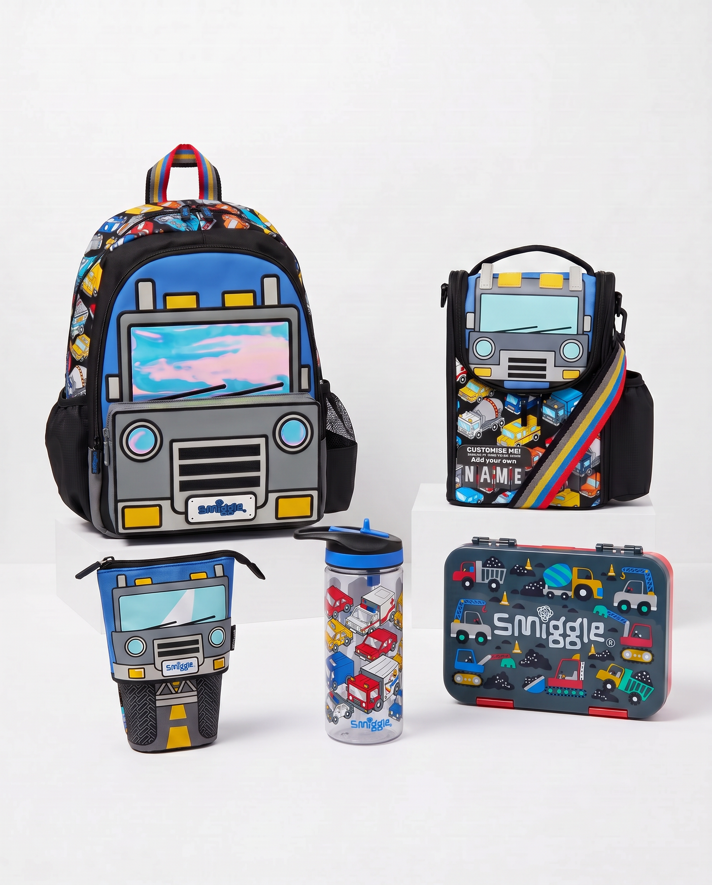 Smiggle car junior kg2 kg3 set 5 pcs