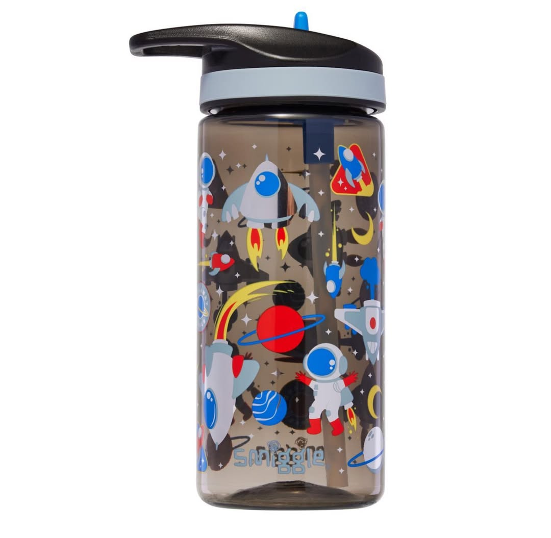 Smiggle space bpa free drink bottle 430ml