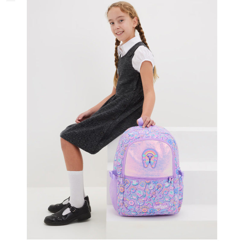 Smiggle butterfly primary school backpack