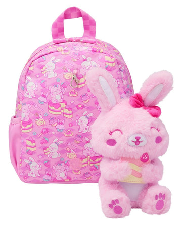 Pink Out & About Teeny Tiny Backpack With Detachable Plush Toy