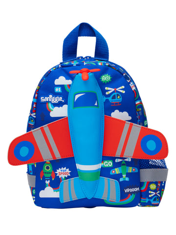 Smiggle Teeny Tiny air plain Backpack With Detachable Rein Strap